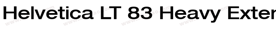 Helvetica LT 83 Heavy Extended字体转换